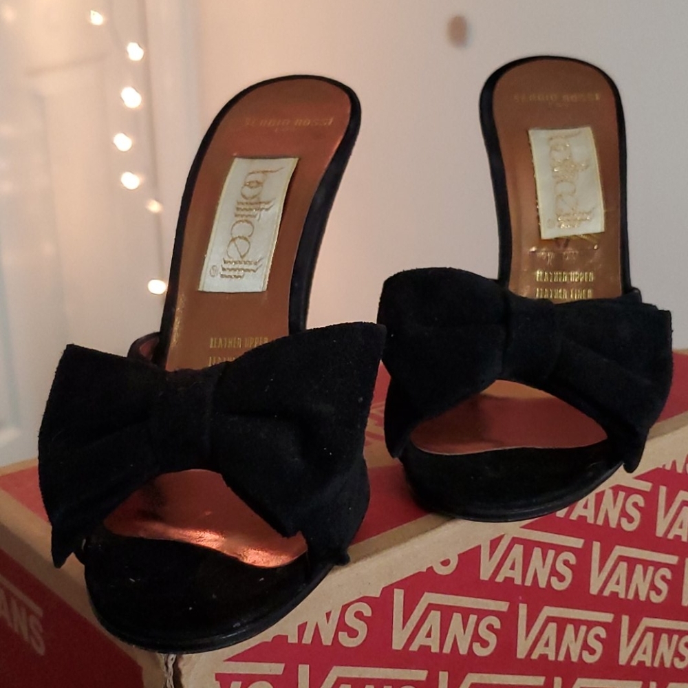 SERGIO ROSSI BLACK HEEL